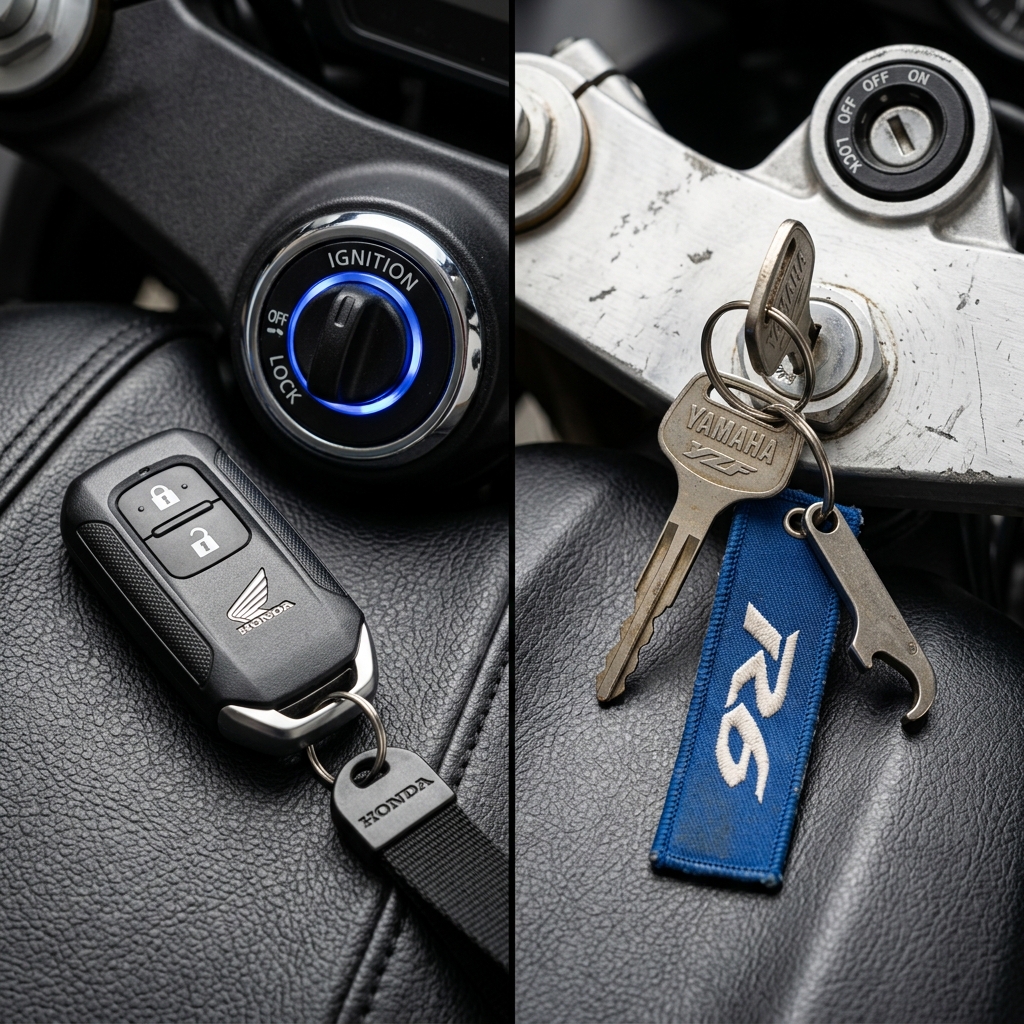 Kunci Keyless vs Kunci Kontak Biasa Motor: Kelebihan, Kekurangan & Mana yang Lebih Aman?